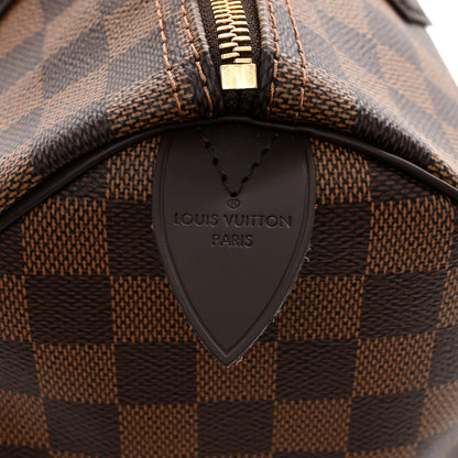 Louis Vuitton Damier Ebene Speedy 30 6 of 9