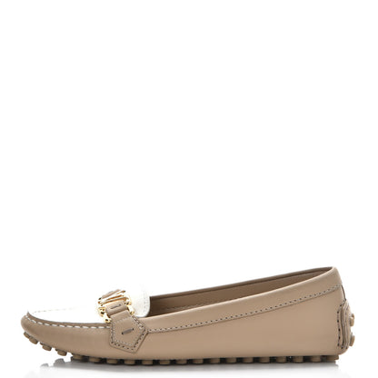 Louis Vuitton Calfskin Oxford Loafers 36 Beige White 1 of 8
