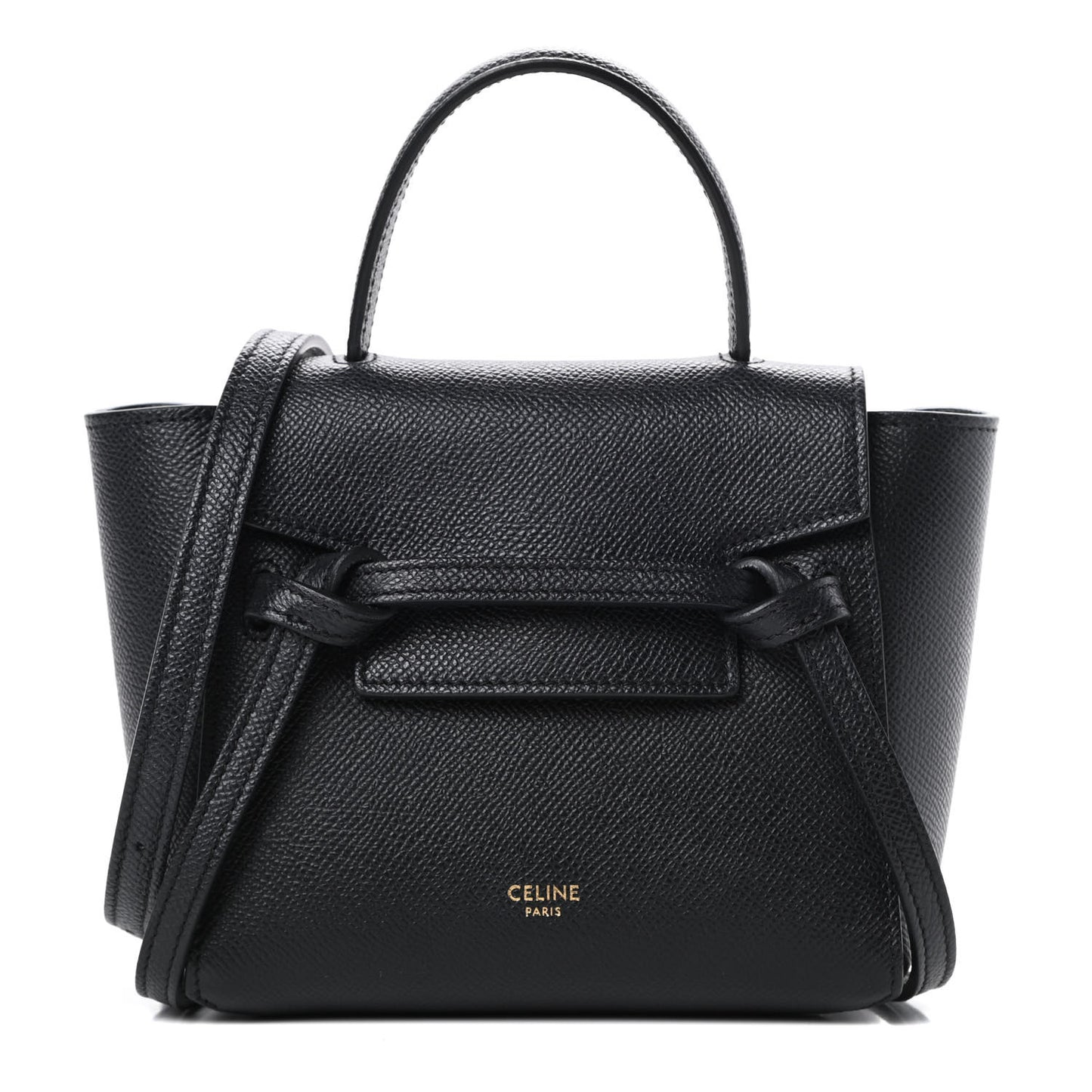 Grained Calfskin Pico Belt Bag Black