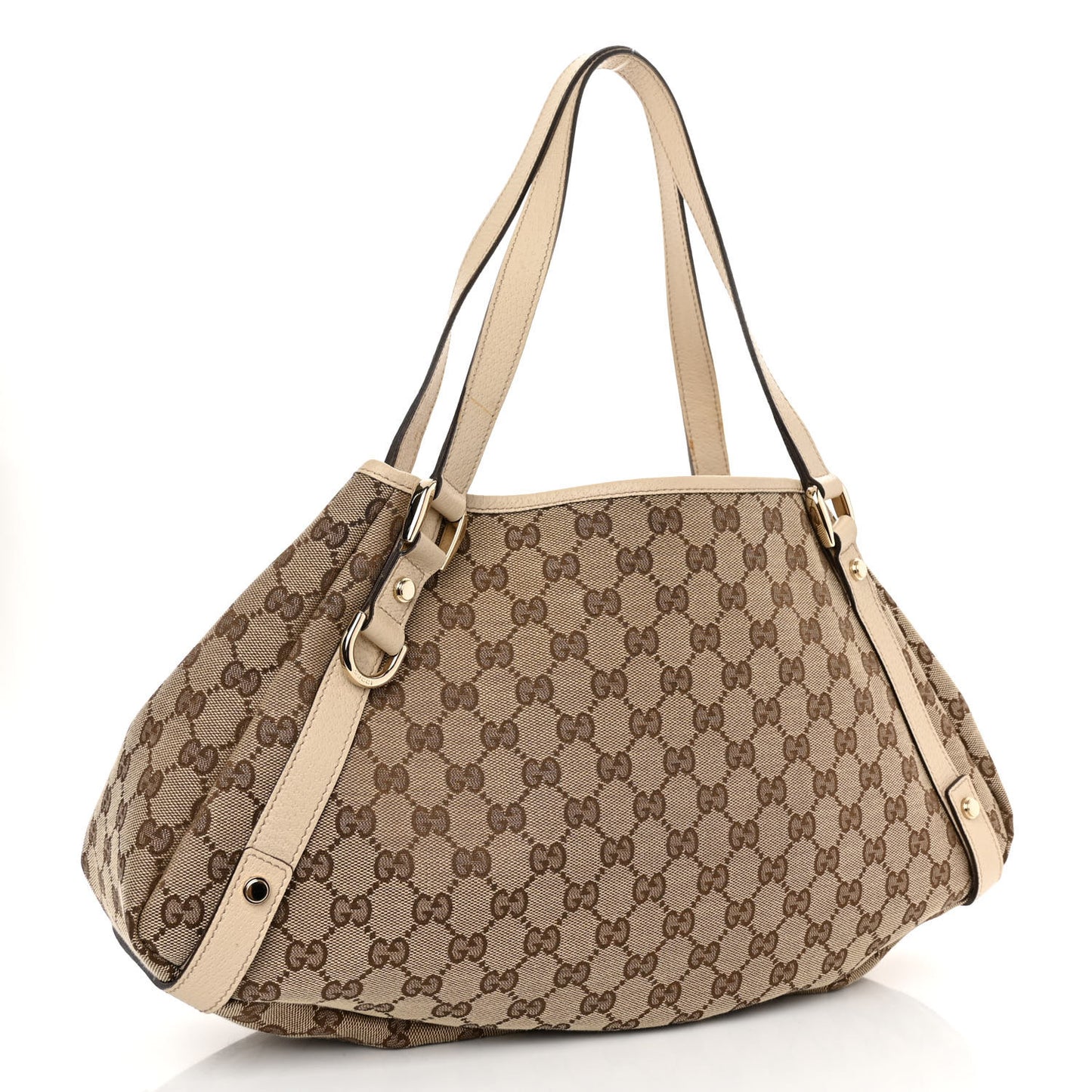 Monogram Abbey Medium Shoulder Bag Beige