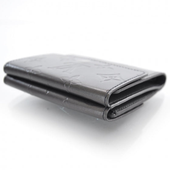 Mat Monogram Elise Wallet Black