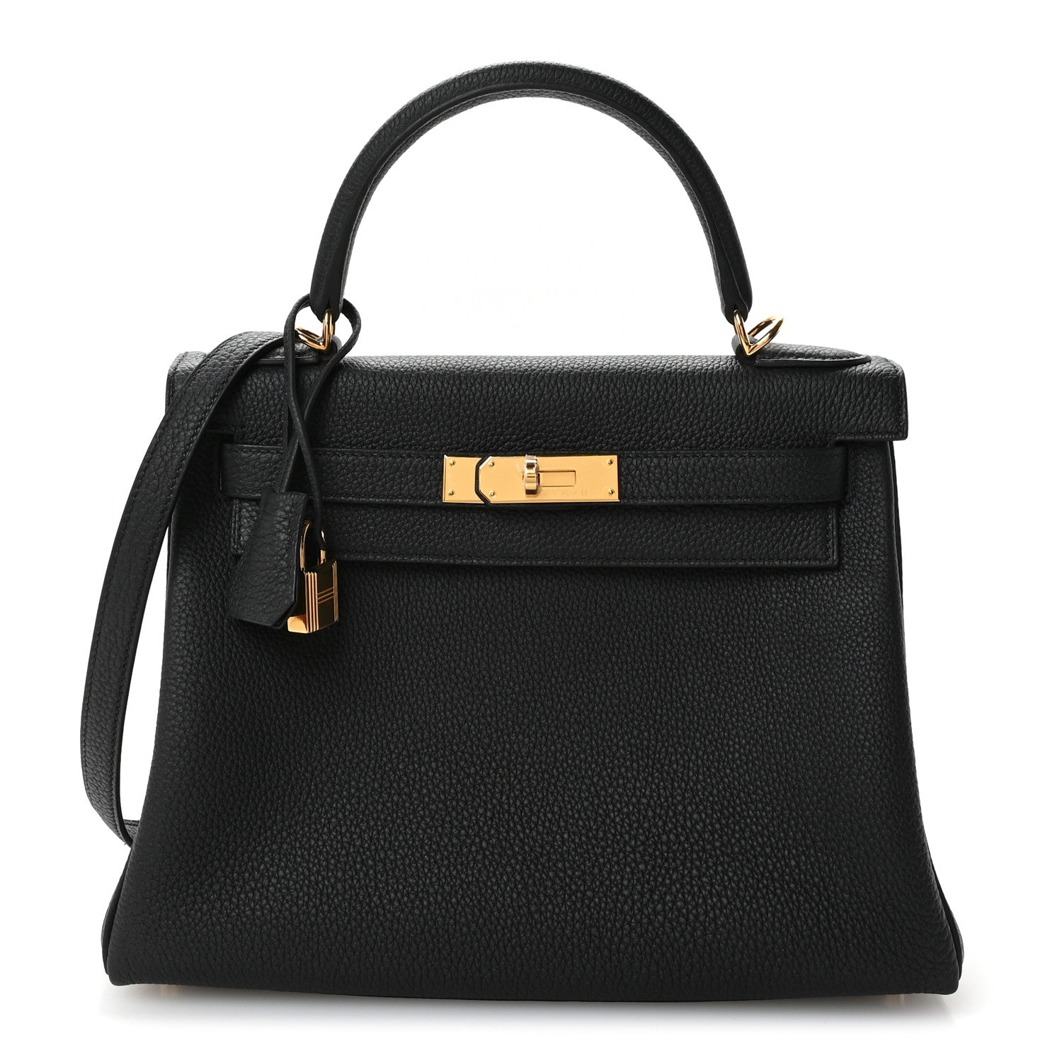 Hermes Togo Kelly Retourne 28 Black 1 of 11