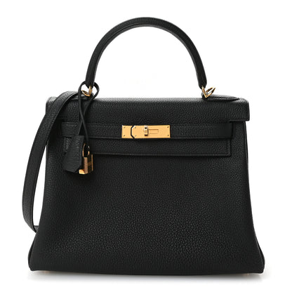 Hermes Togo Kelly Retourne 28 Black 1 of 11