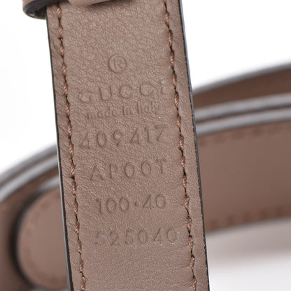 Gucci Calfskin Double G 20mm Belt 100 40 Porcelain Rose 5 of 5