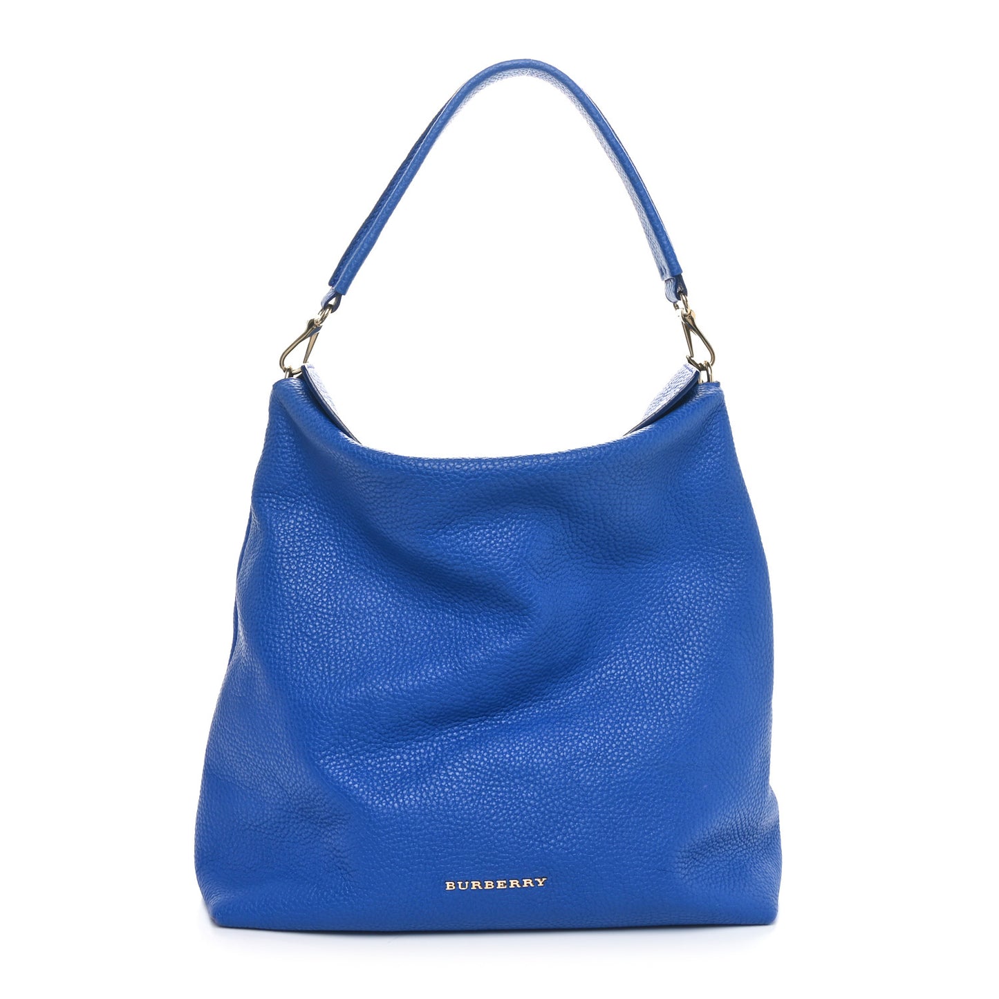 Grainy Calfskin Cale Hobo Brilliant Blue