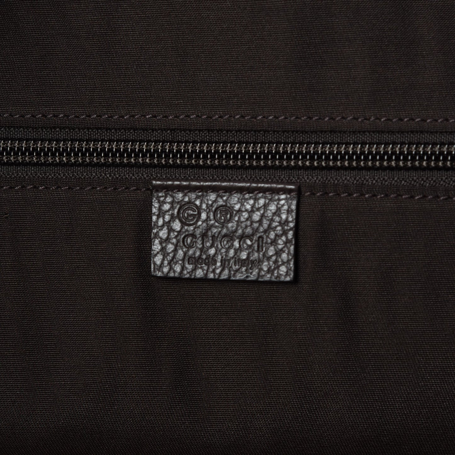 Nylon Diamante Web Buckle Tote Brown