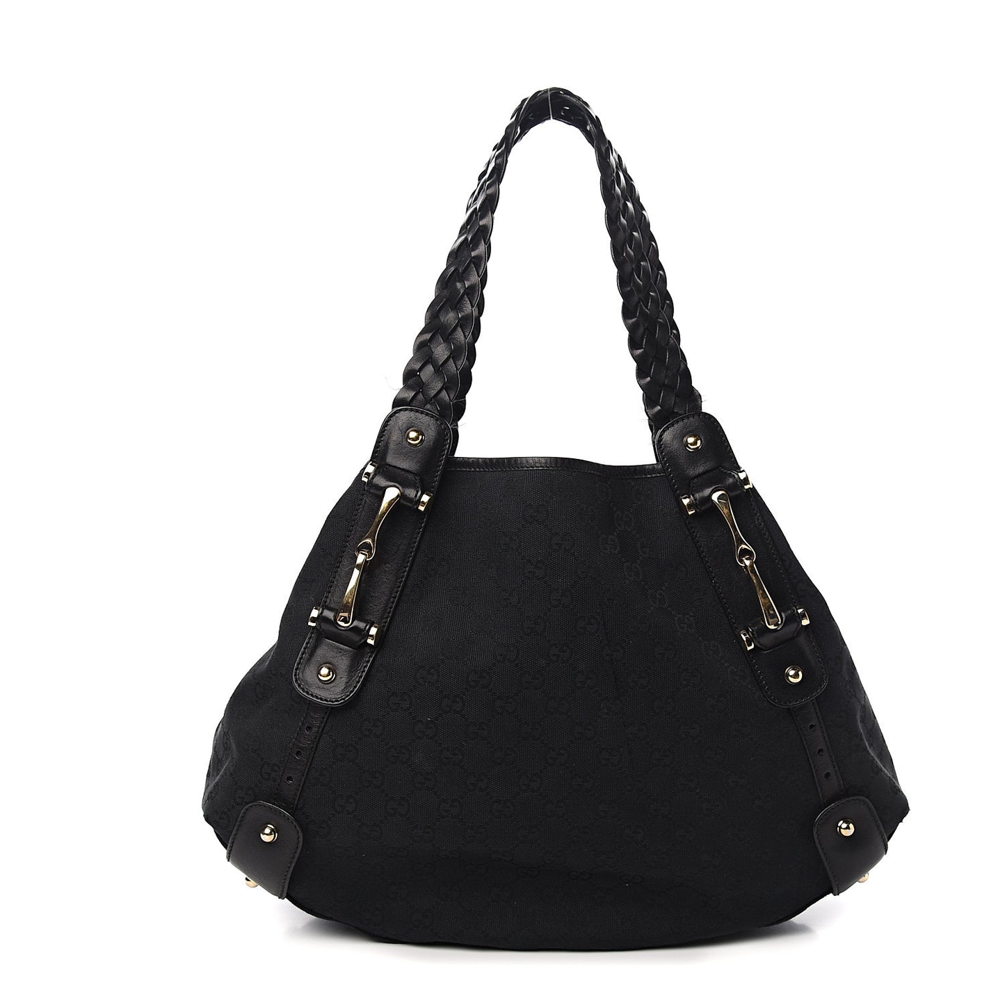 Monogram Medium Pelham Shoulder Bag Black