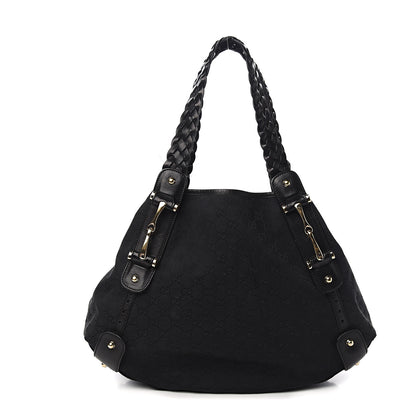 Gucci Monogram Medium Pelham Shoulder Bag Black 1 of 13