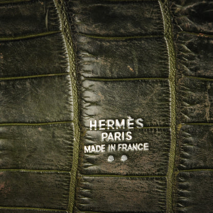 Hermes Shiny Niloticus Crocodile Kelly Sport 26 Vert Olive 10 of 20