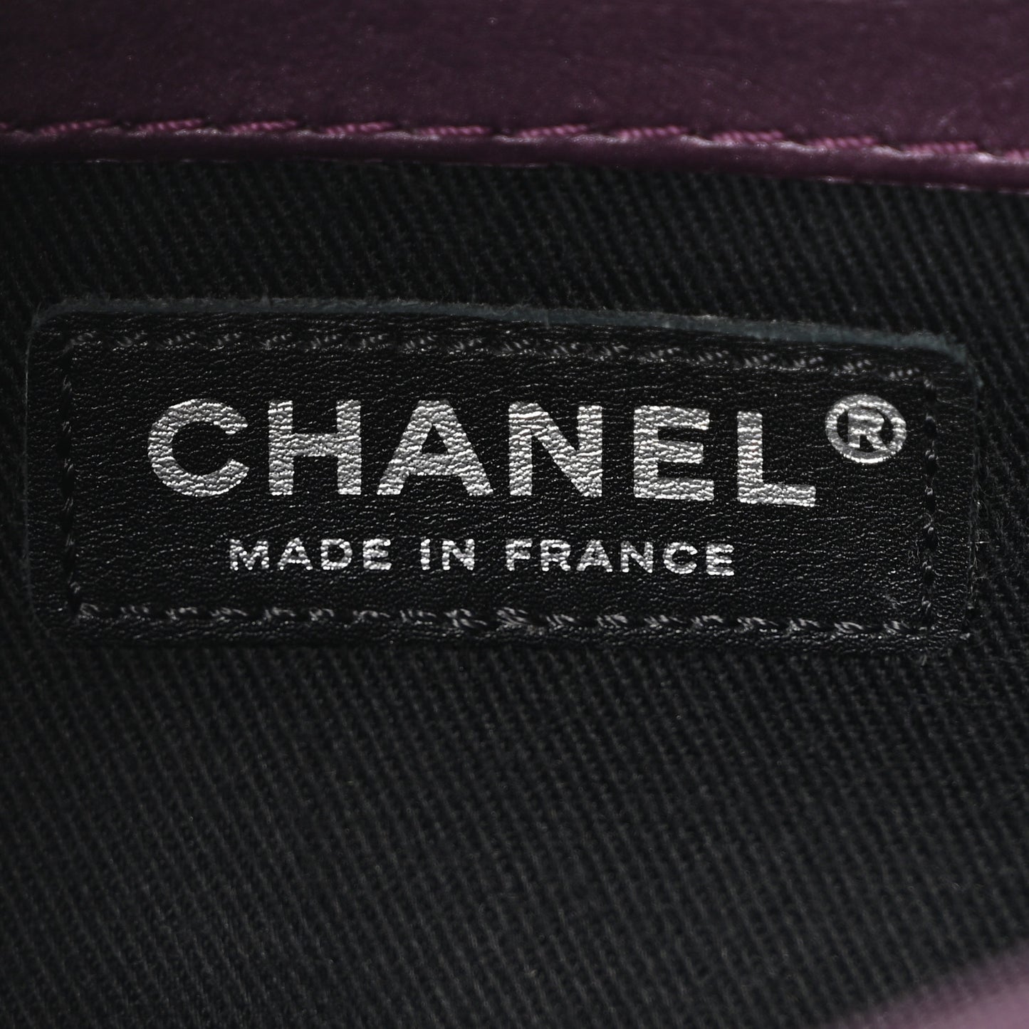 Calfskin Mineral Nights Mini Flap Dark Purple