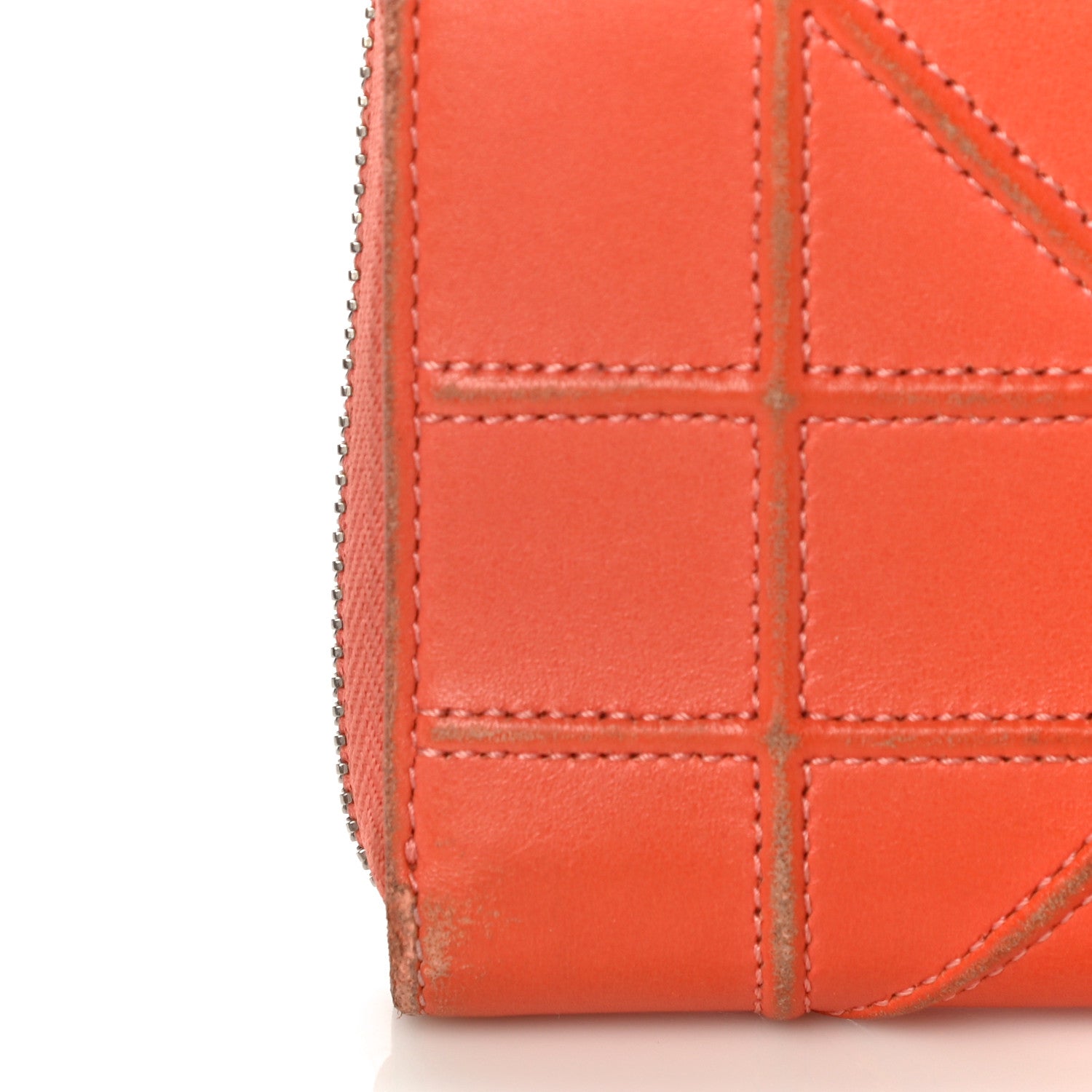 Christian Dior Calfskin Cannage Medium Diorama Voyageur Wallet Orange 23 of 24