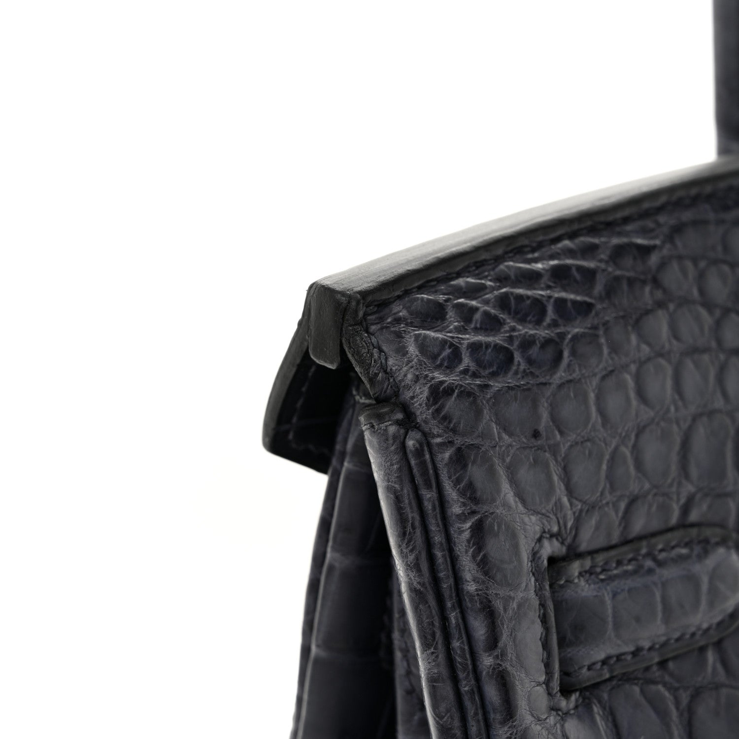 Hermes Matte Niloticus Crocodile Birkin 30 Bleu De Malte 12 of 13