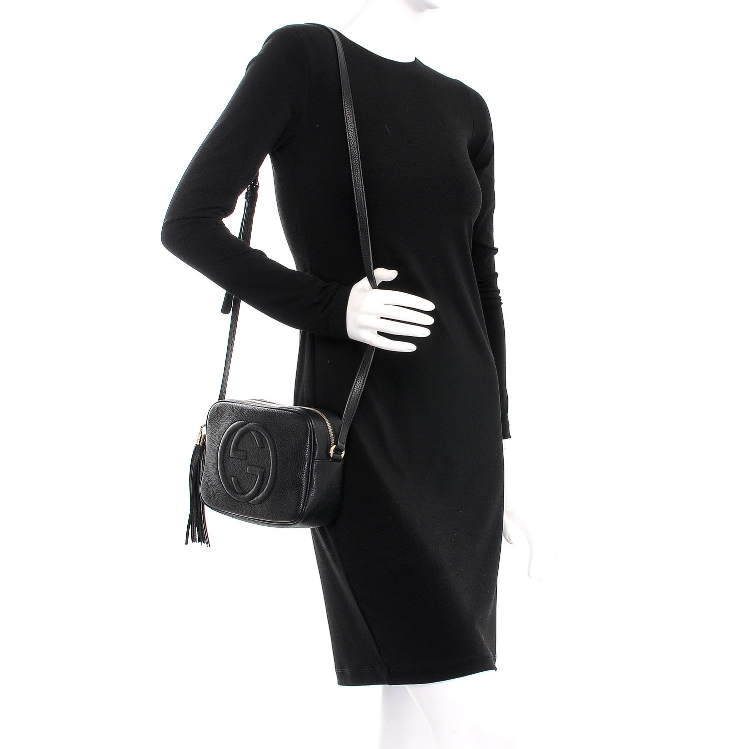 Gucci Pebbled Calfskin Small Soho Disco Bag Black 2 of 7
