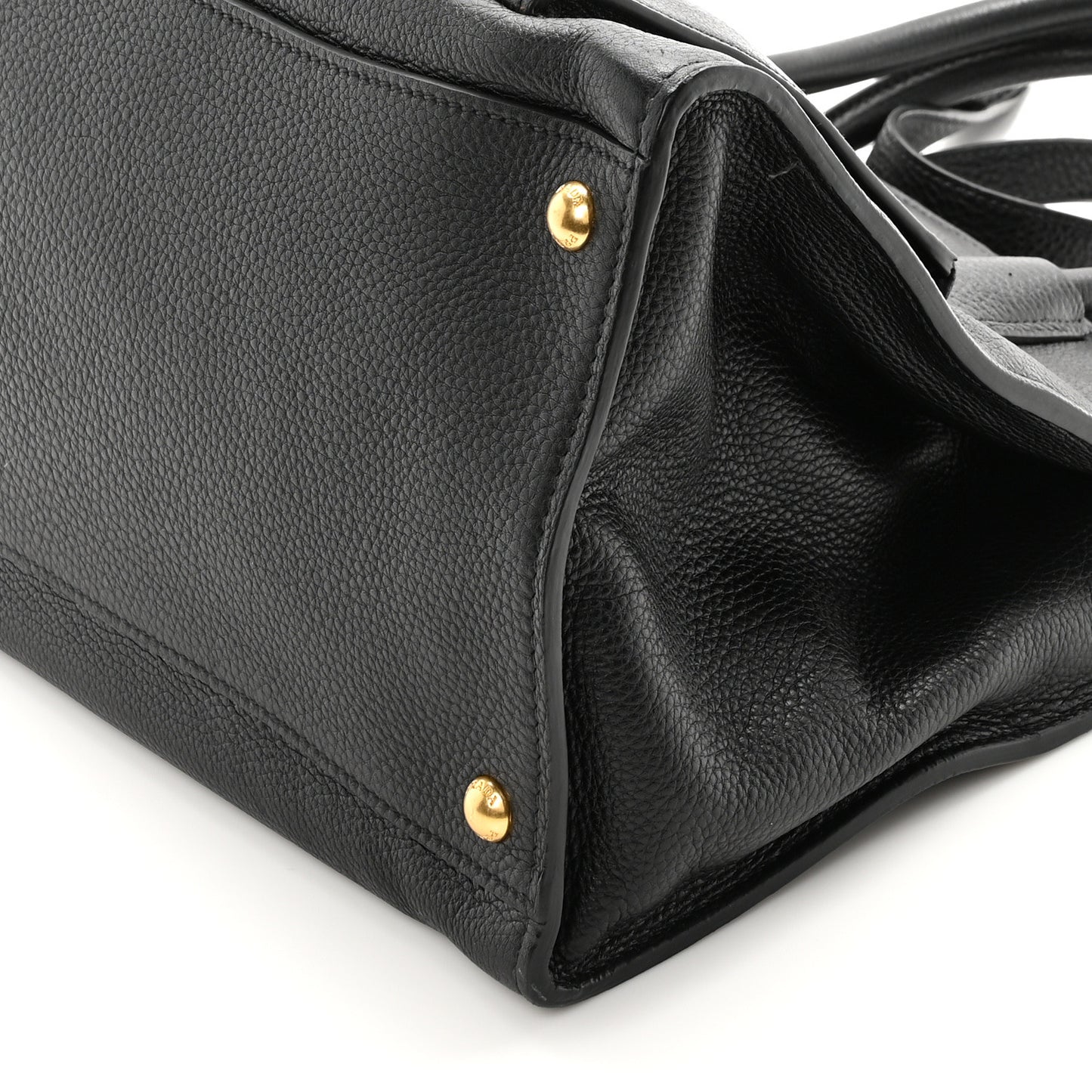 Vitello Daino Shopping Tote Black