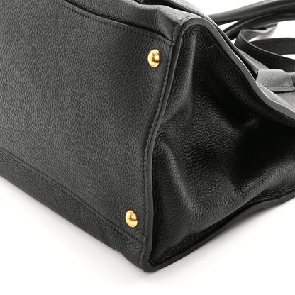 Prada Vitello Daino Shopping Tote Black 9 of 9