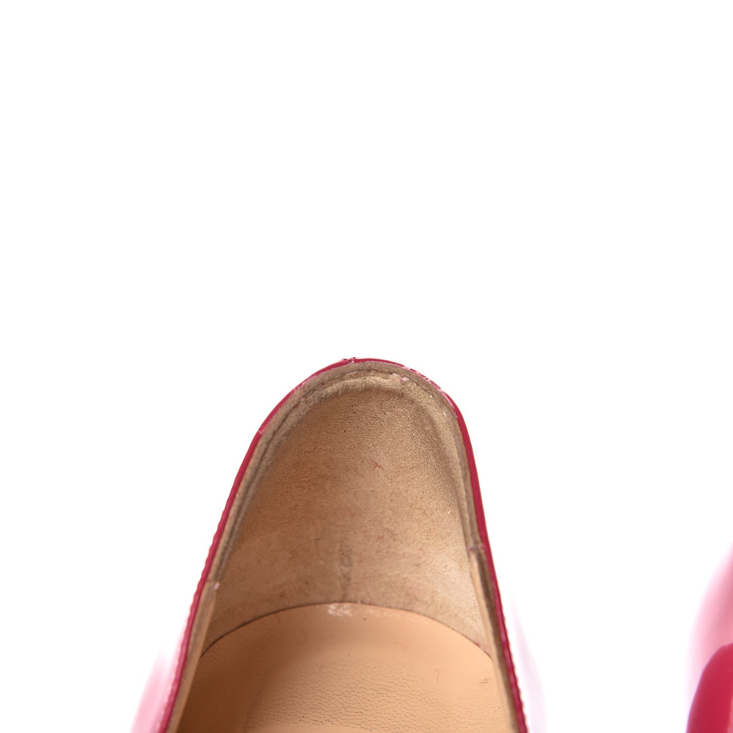 Christian Louboutin Patent Jolly B 100 Peep Toe Pumps 40 Fuchsia 9 of 12