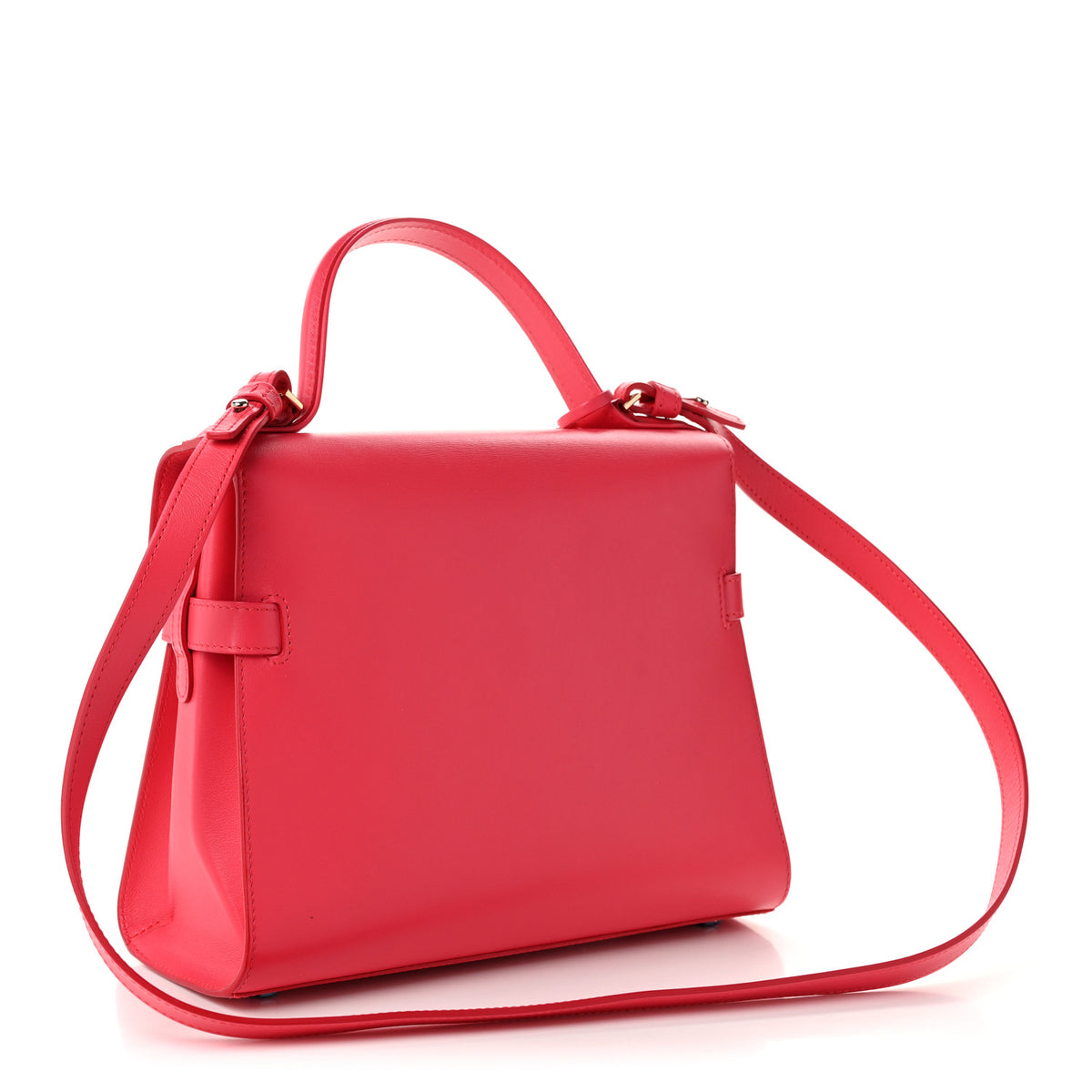 Delvaux Calfskin MM Tempete Satchel Rose Candy 7 of 21