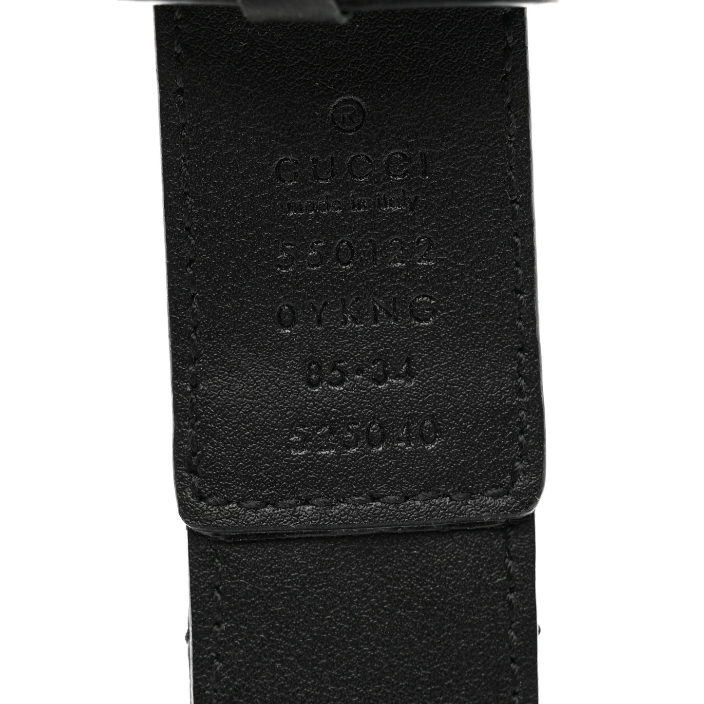 Calfskin Trapuntata Zumi 30mm Belt 85 34 Black