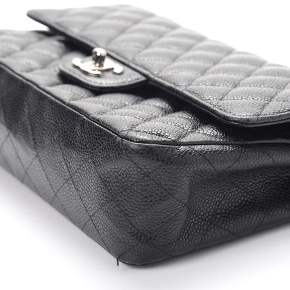 Chanel Caviar Quilted Medium Double Flap Black 16 of 26