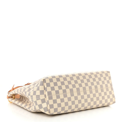 Louis Vuitton Damier Azur Graceful MM Rose Ballerine 4 of 10