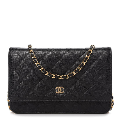 Chanel Caviar Quilted Wallet On Chain WOC Black 1 of 12