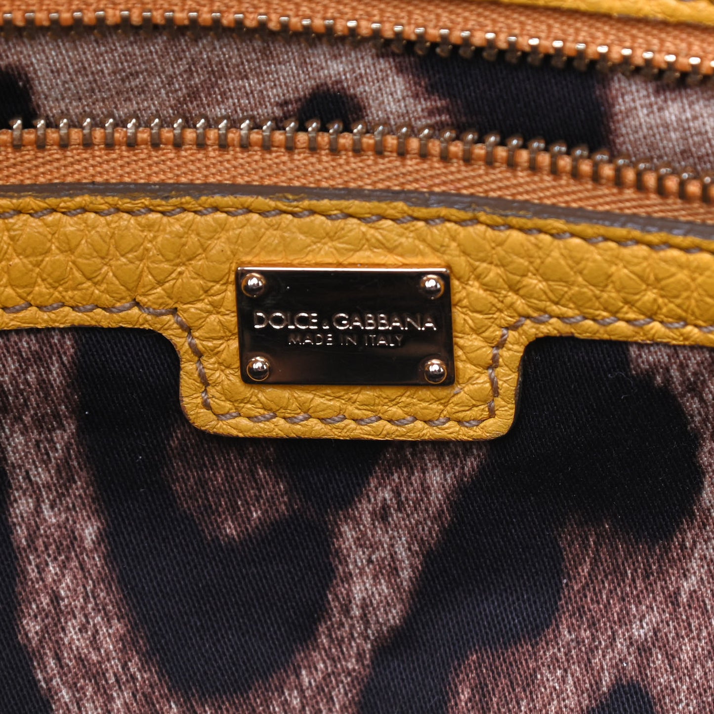 Calfskin Large Miss Sicily Satchel Yellow