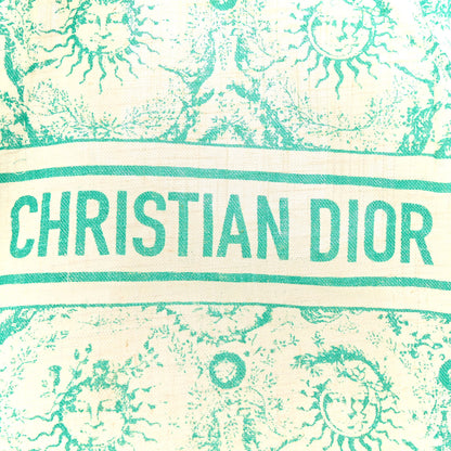 Christian Dior Straw Toile De Jouy Soleil Dioriviera Tote Aquamarina 6 of 10