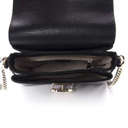 Gucci Dollar Calfskin Interlocking G Crossbody Bag Black 4 of 9