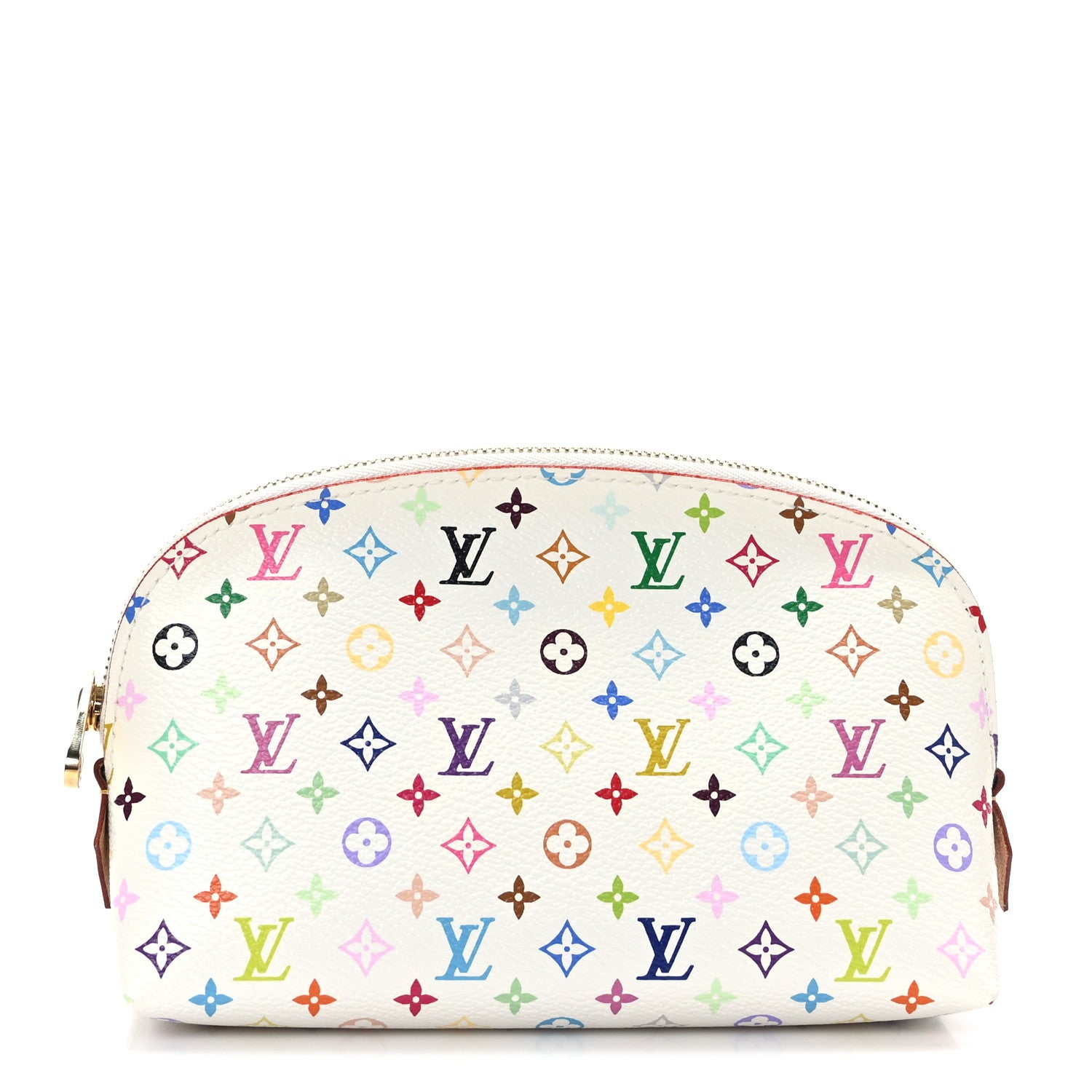 Louis Vuitton Monogram Multicolor Cosmetic Pouch White Litchi 1 of 7