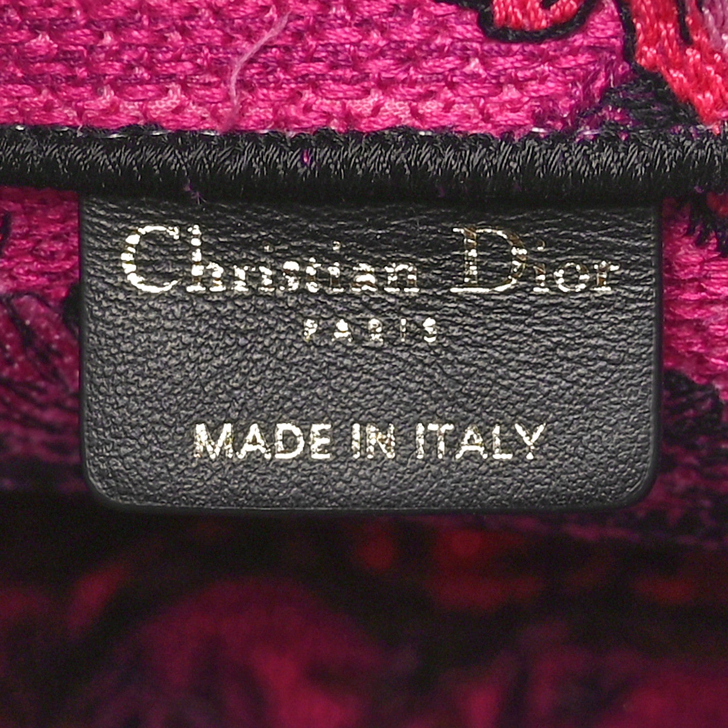 Christian Dior Canvas Embroidered Medium Toile de Jouy Voyage Book Tote Fuchsia Multicolor 6 of 9