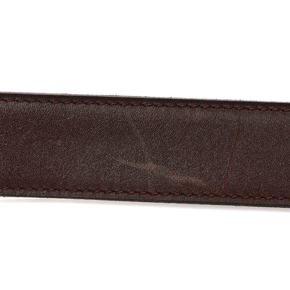 Hermes Box Togo 32mm H Belt 85 34 Black Chocolate 3 of 4