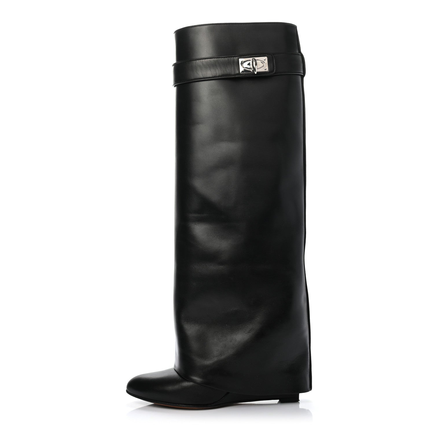 Givenchy Calfskin Newton Over The Knee Boots 36.5 Black 1 of 9