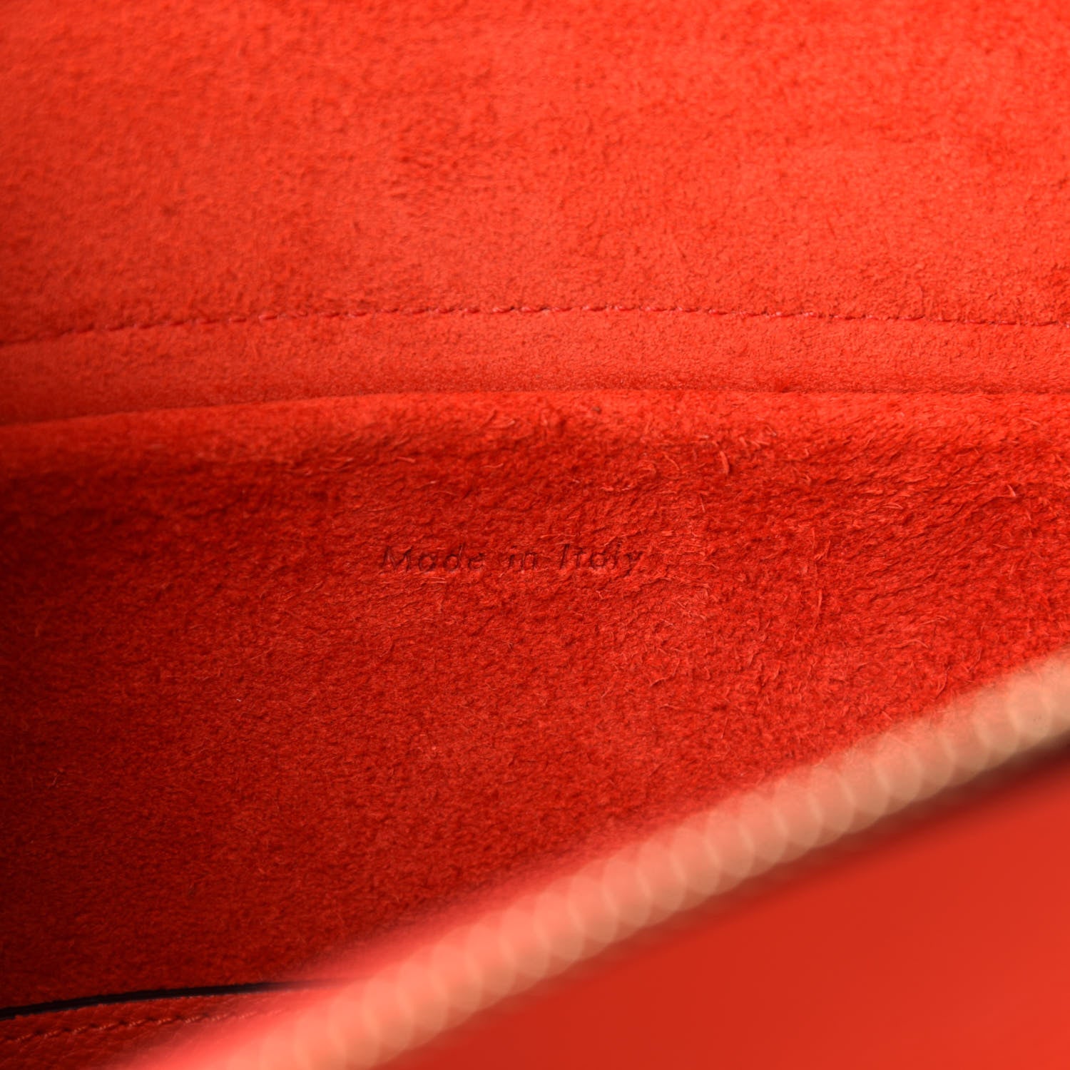 Celine Grained Calfskin Mini Belt Bag Coral Orange 9 of 11