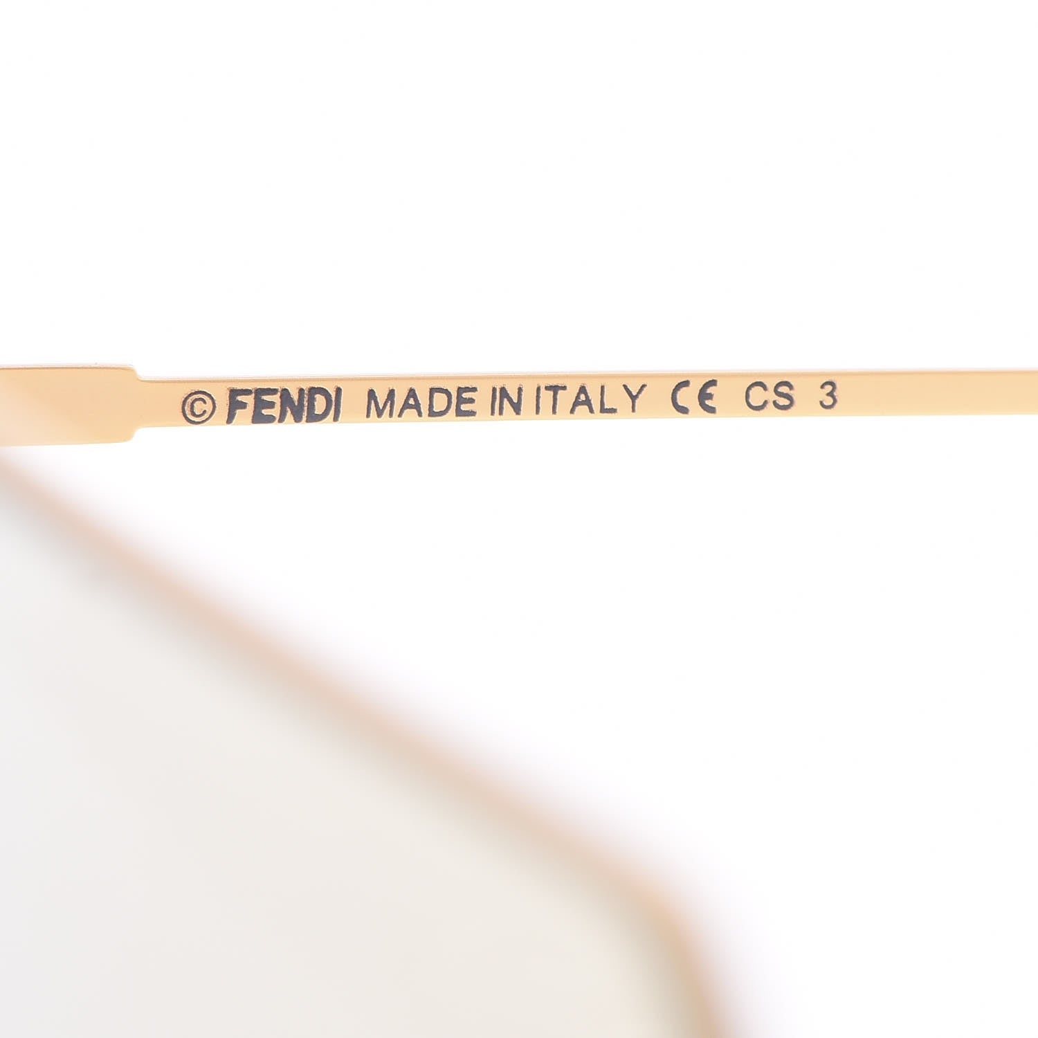 Fendi Metal Mirrored Eyeline Sunglasses FF 0193/S Matte Gold 6 of 9