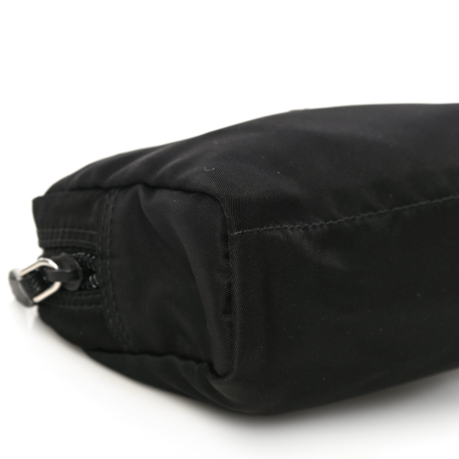 Prada Tessuto Nylon Saffiano Pouch Black 8 of 9