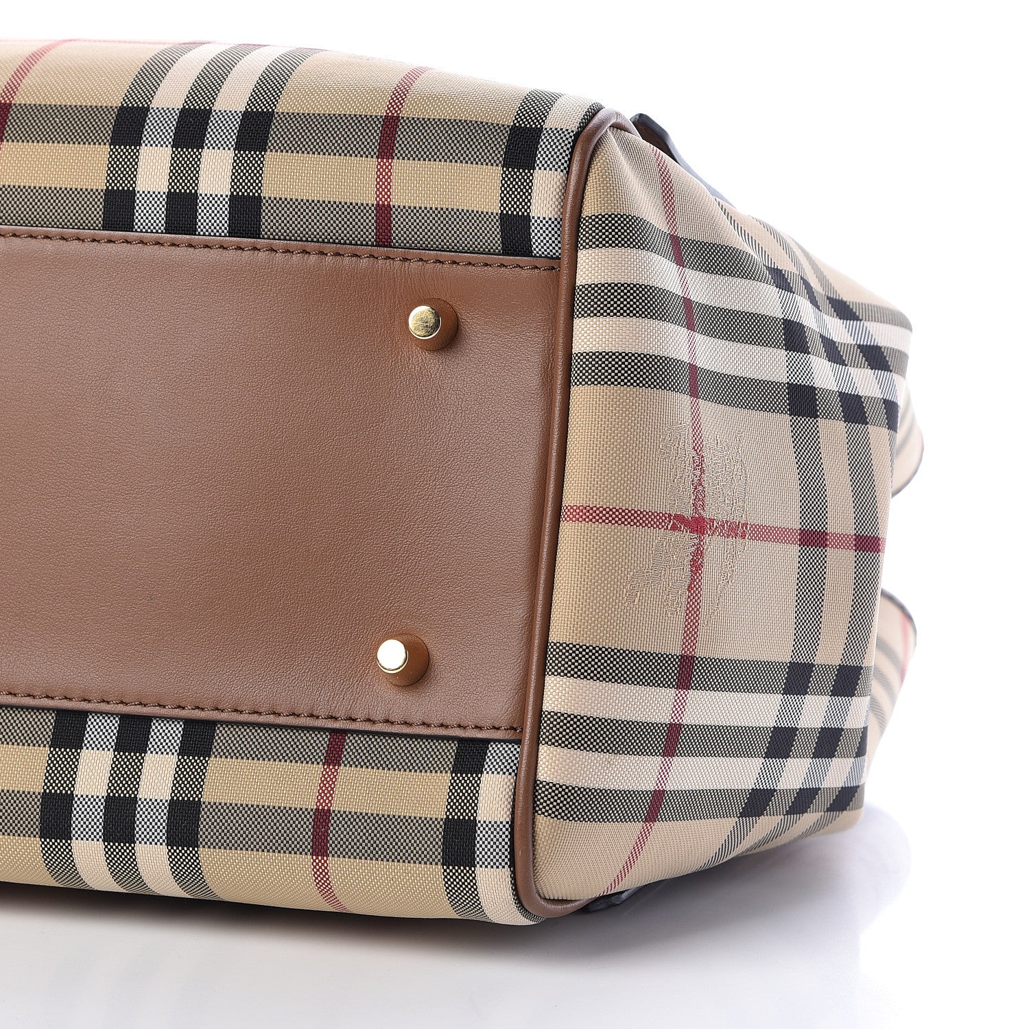 Burberry Horseferry Check Small Canterbury Tote Honey 10 of 10