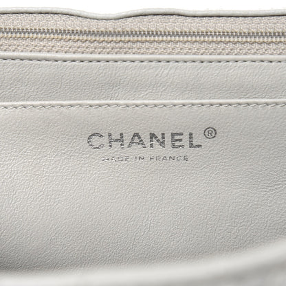 Chanel Caviar Quilted Maxi Single Flap Light Grey 7 of 12