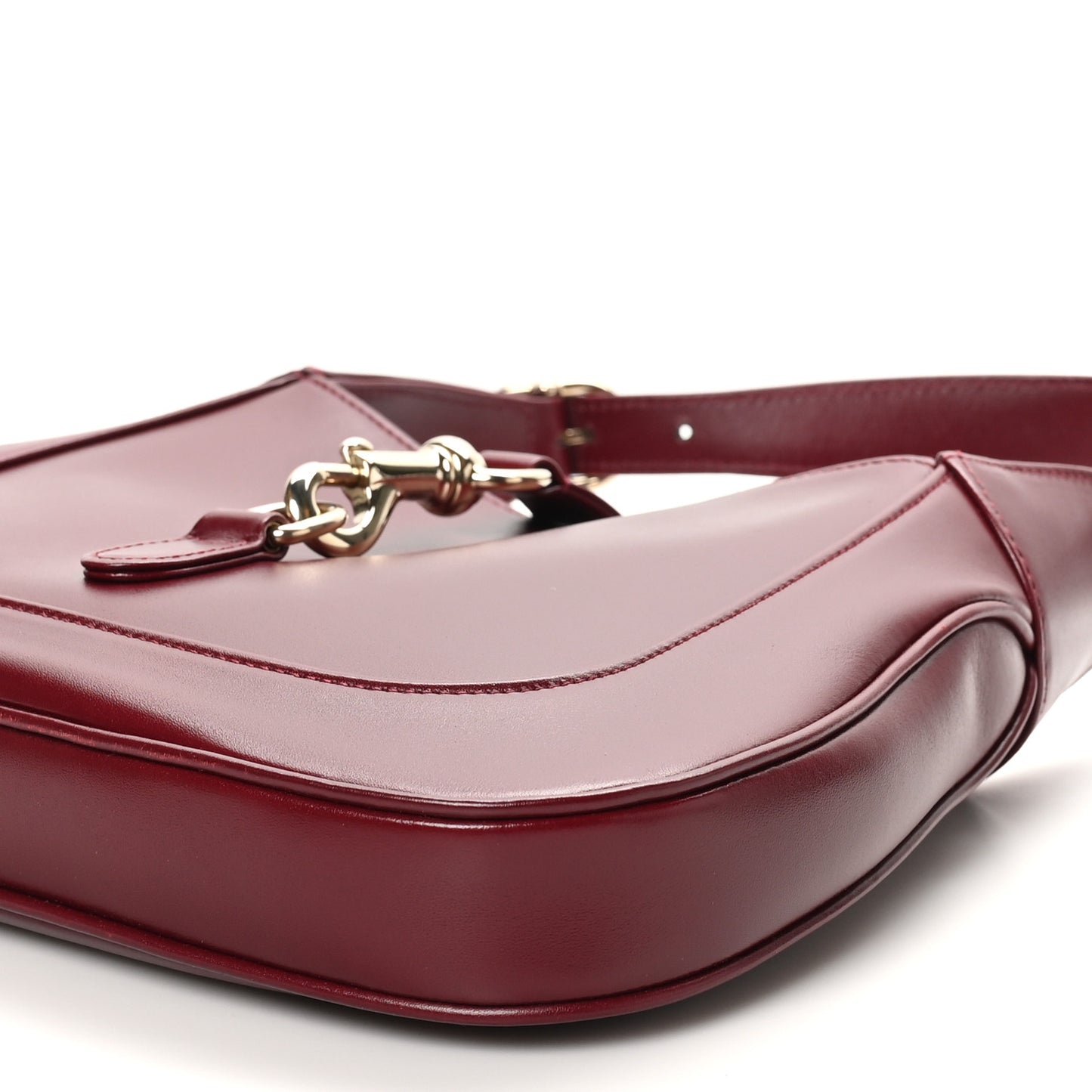 Calfskin Small Jackie Shoulder Bag Rosso Ancora