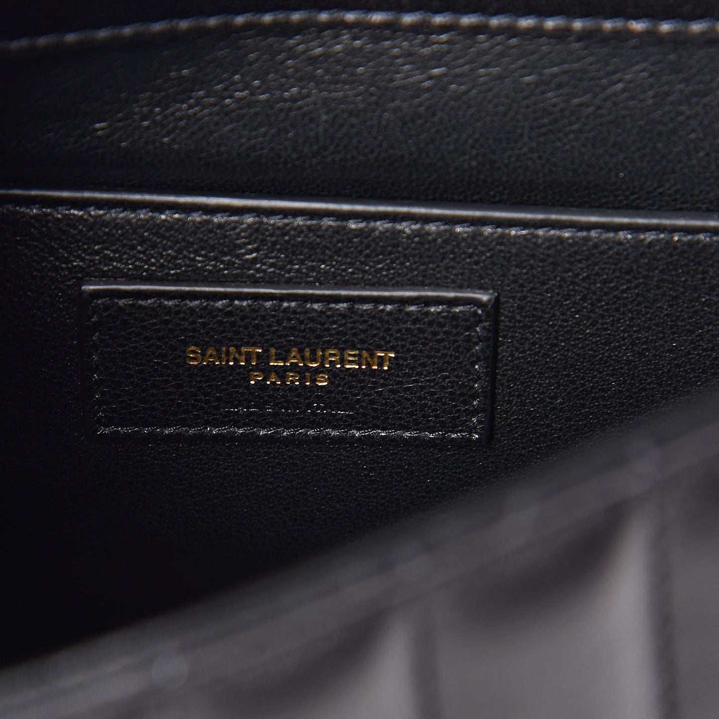 Lambskin Matelasse Monogram Medium Vicky Chain Bag Black