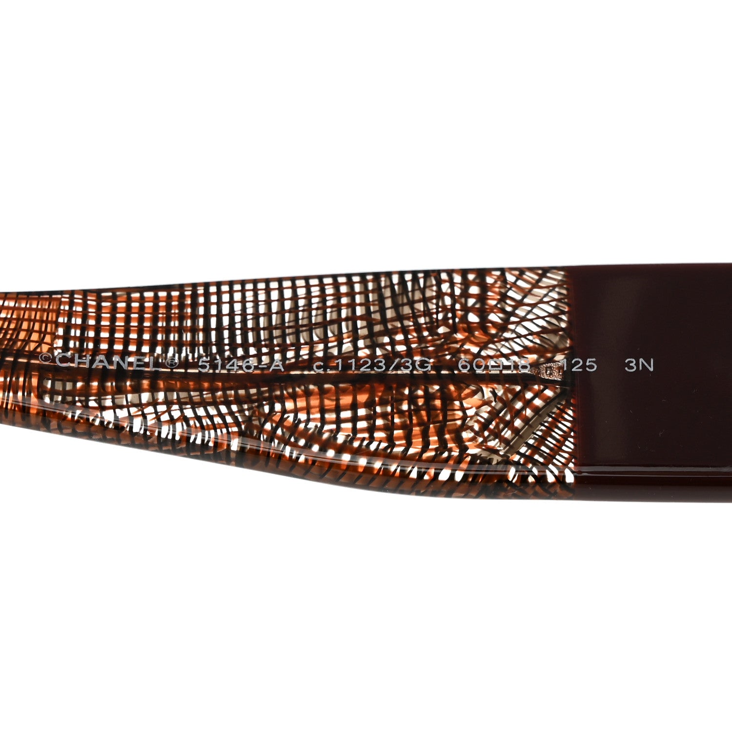 Chanel Acetate CC Lace Effect Sunglasses 5146 Brown 6 of 7