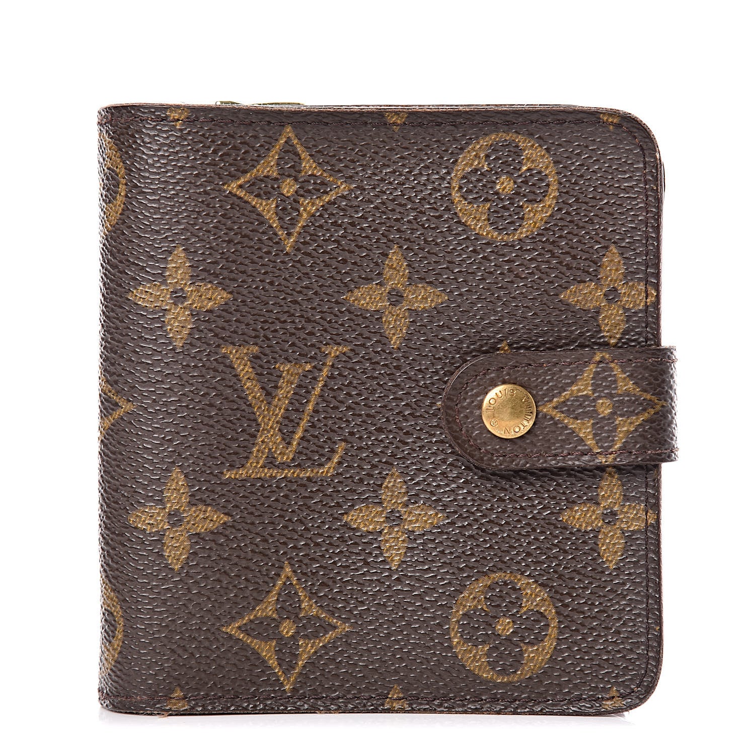 Louis Vuitton Monogram Compact Zippe Zipped Wallet 1 of 16