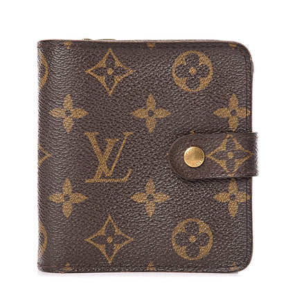 Louis Vuitton Monogram Compact Zippe Zipped Wallet 1 of 16