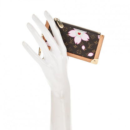 Louis Vuitton Monogram Cherry Blossom Key Pouch Brown 2 of 6