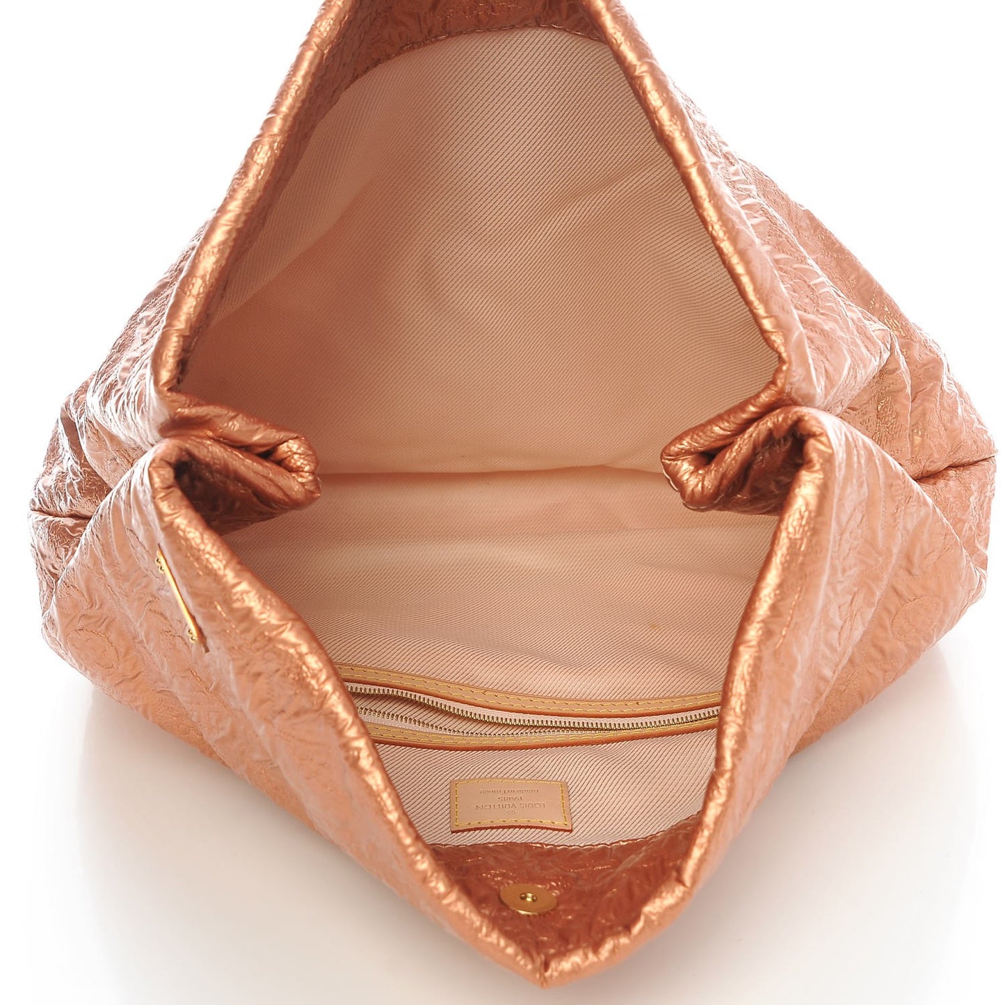Jacquard Quilted Monogram Limelight Clutch GM Rose Gold