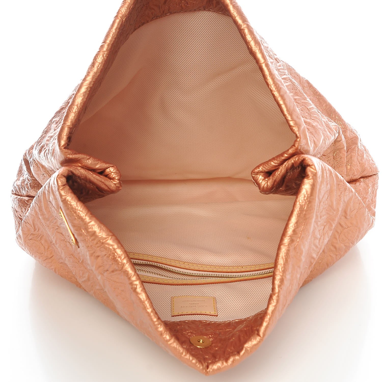 Louis Vuitton Jacquard Quilted Monogram Limelight Clutch GM Rose Gold 5 of 8