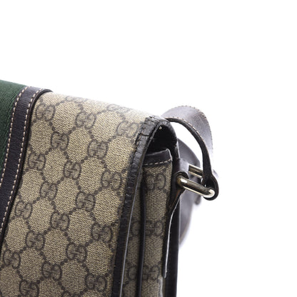Gucci GG Plus Monogram Web Medium Flap Messenger Beige Dark Brown 10 of 11