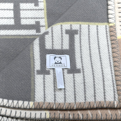 Hermes Wool Cashmere Avalon Passe-Passe Blanket Naturel 4 of 4