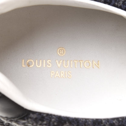 Louis Vuitton Calfskin Damier Run Away Sneakers 8 Graphite 7 of 9