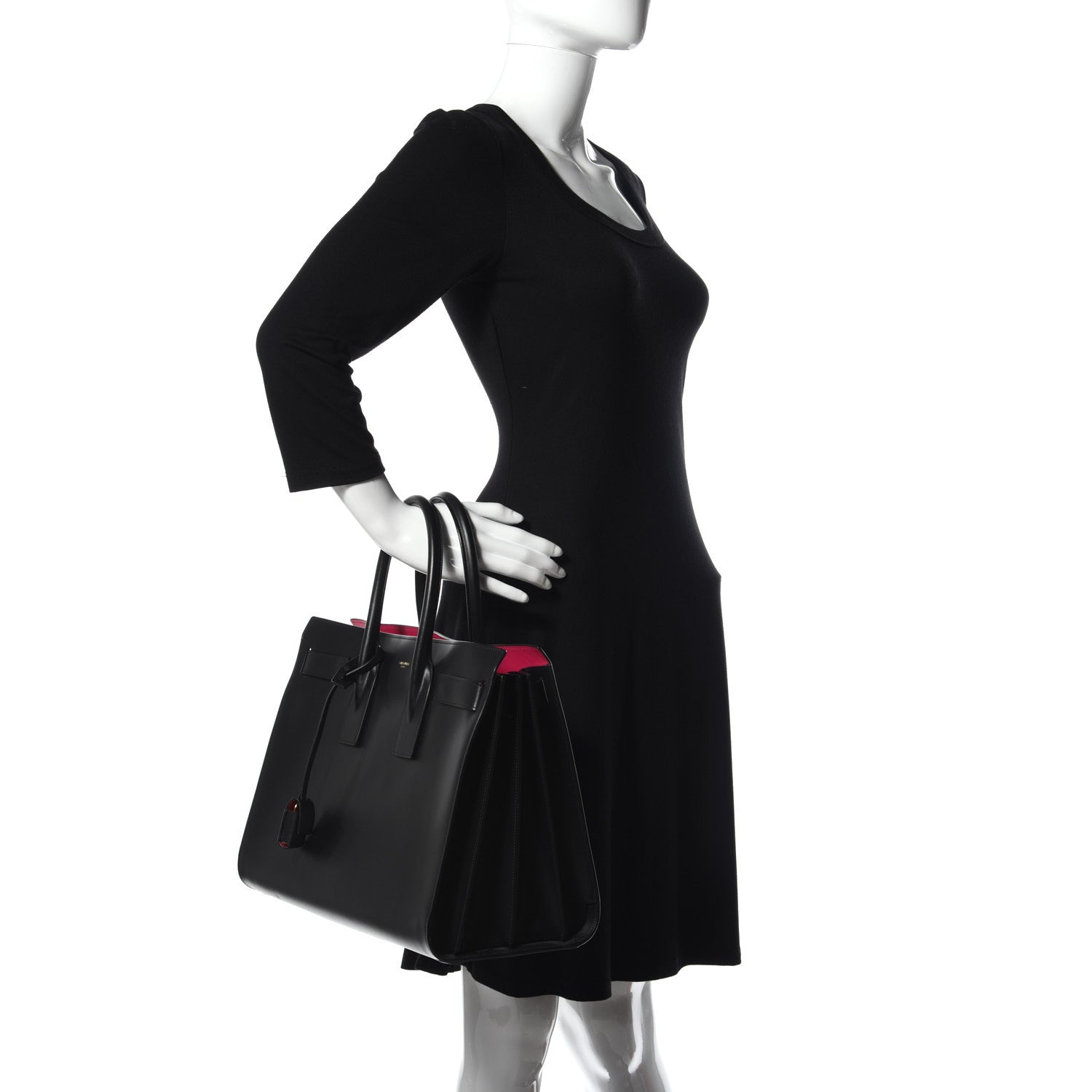 Saint Laurent Calfskin Large Sac De Jour Carryall Black 2 of 14
