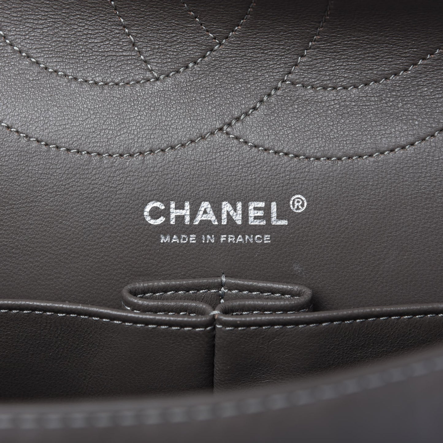 Aged Calfskin Quilted 2.55 Reissue 227 Flap Grey